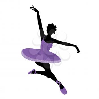 Royalty Free Clipart Image of a Ballerina