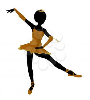 Royalty Free Clipart Image of a Ballet Dancer