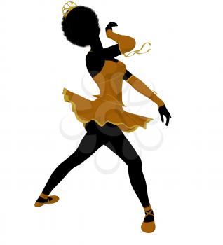 Royalty Free Clipart Image of a Ballet Dancer