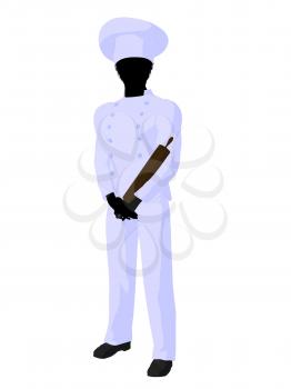 Royalty Free Clipart Image of a Chef