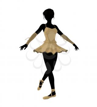 Royalty Free Clipart Image of a Ballerina