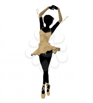 Royalty Free Clipart Image of a Ballerina