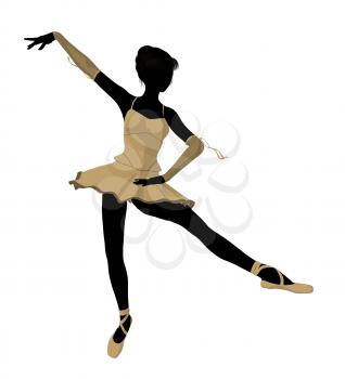 Royalty Free Clipart Image of a Ballerina