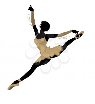 Royalty Free Clipart Image of a Ballerina