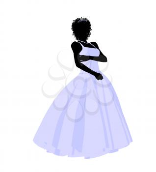 Royalty Free Clipart Image of a Bride