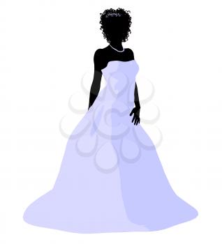 Royalty Free Clipart Image of a Bride