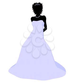 Royalty Free Clipart Image of a Bride