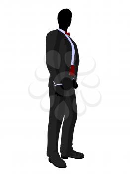 Royalty Free Clipart Image of a Bridegroom