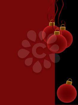 Royalty Free Clipart Image of a Christmas Ornament Background