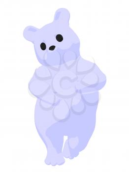 Royalty Free Clipart Image of a White Bear