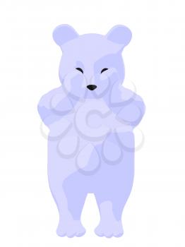 Royalty Free Clipart Image of a White Bear