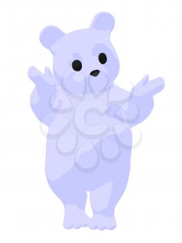 Royalty Free Clipart Image of a White Bear