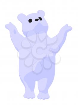 Royalty Free Clipart Image of a White Bear