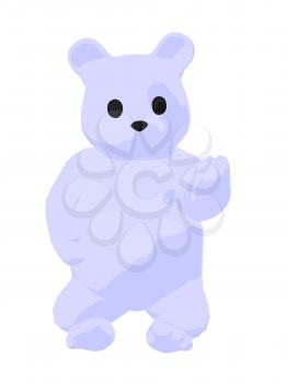 Royalty Free Clipart Image of a White Bear