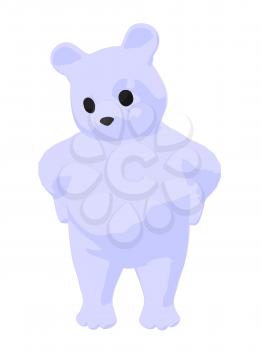 Royalty Free Clipart Image of a White Bear