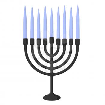 Royalty Free Clipart Image of a Menorah