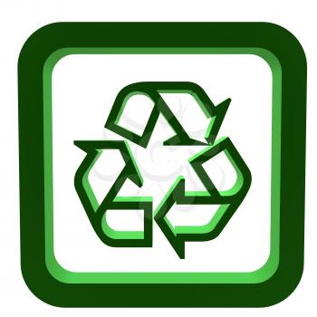 Royalty Free Clipart Image of a Recycling Symbol