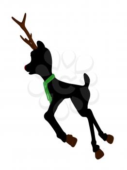 Royalty Free Clipart Image of a Deer