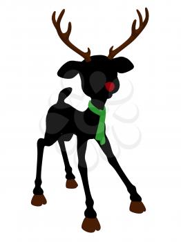 Royalty Free Clipart Image of a Deer