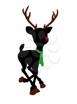 Royalty Free Clipart Image of a Deer