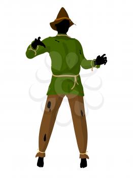 Royalty Free Clipart Image of a Scarecrow