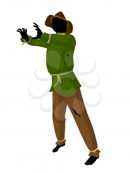 Royalty Free Clipart Image of a Scarecrow