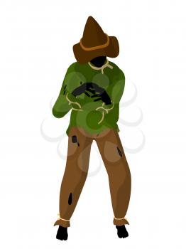 Royalty Free Clipart Image of a Scarecrow