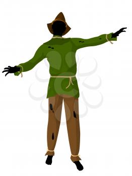 Royalty Free Clipart Image of a Scarecrow