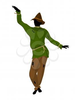 Royalty Free Clipart Image of a Scarecrow