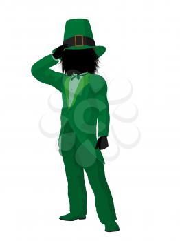 Royalty Free Clipart Image of a Leprechaun