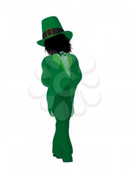 Royalty Free Clipart Image of a Leprechaun