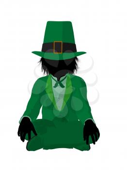 Royalty Free Clipart Image of a Leprechaun