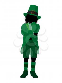 Royalty Free Clipart Image of a Leprechaun