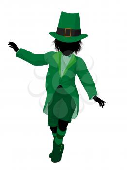 Royalty Free Clipart Image of a Leprechaun