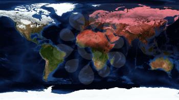 Video animation of a world map showing coronavirus infects the planet