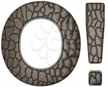 Royalty Free Clipart Image of Alligator Skin Font