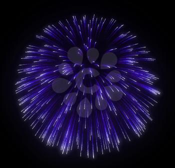 Royalty Free Clipart Image of Purple Fireworks