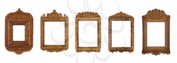 Royalty Free Clipart Image of Wooden Frames