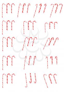 Royalty Free Clipart Image of Candy Canes