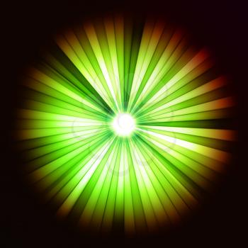 Royalty Free Clipart Image of Beams of Light