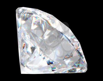 Royalty Free Clipart Image of a Large Diamond