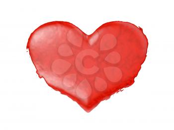 Royalty Free Clipart Image of a Liquid Heart