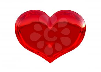 Royalty Free Clipart Image of a Red Heart