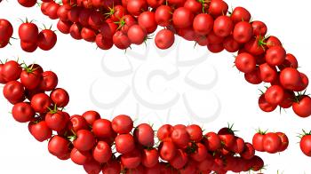 Royalty Free Clipart Image of a Cherry Tomato Background