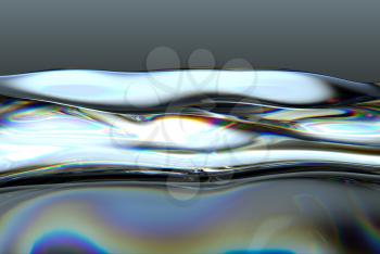Petrol or gasoline splashes with colorful pattern
