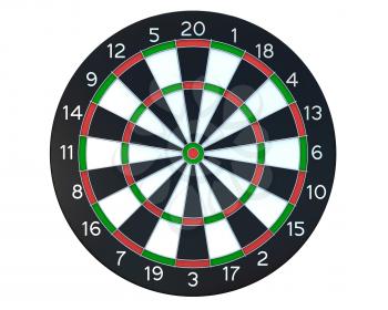 Royalty Free Clipart Image of a Dartboard