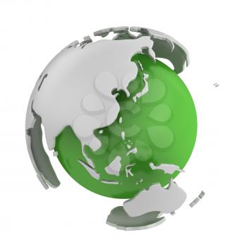Royalty Free Clipart Image of an Abstract Globe