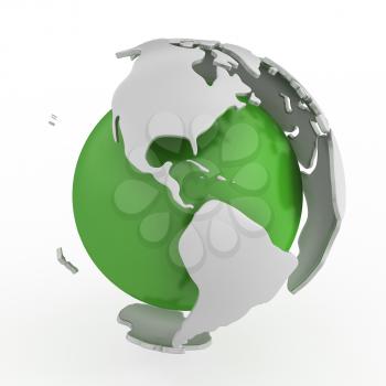 Royalty Free Clipart Image of a Globe