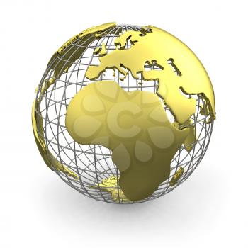 Royalty Free Clipart Image of a Globe