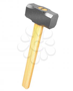 Royalty Free Clipart Image of a Mallet